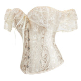 Robe de mariée corset à épaules dénudées, ceinture abdominale, gilet de contraction, corset court